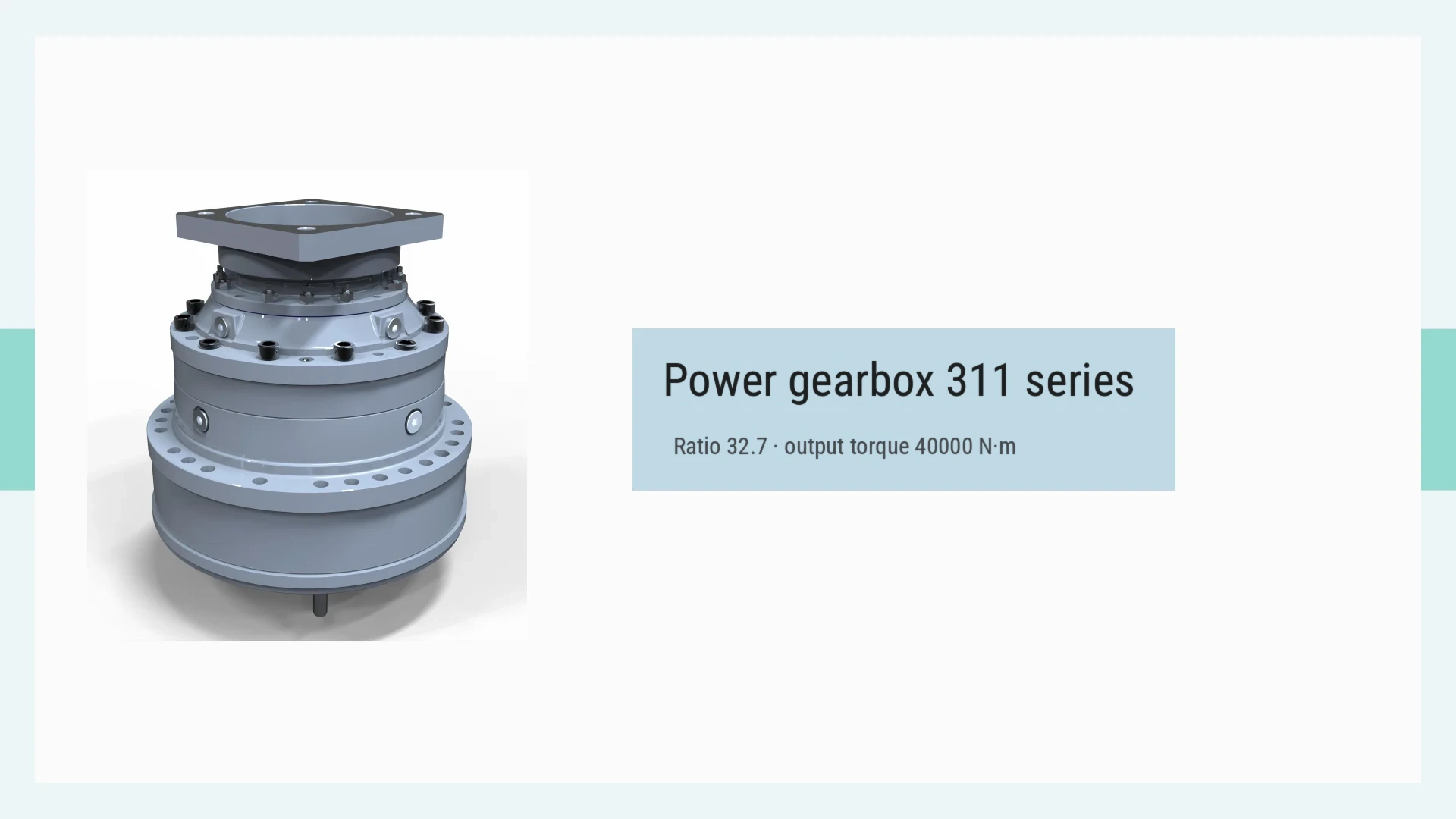 Rotary-head drive 311 — ratio 32.7
