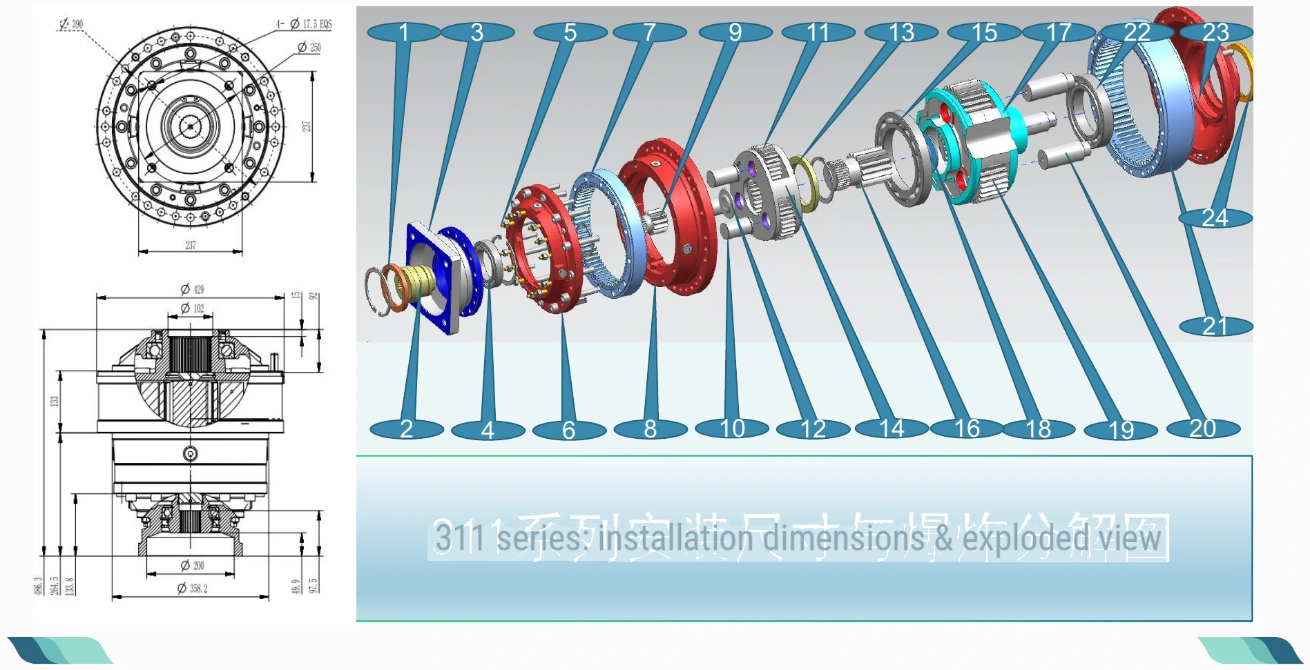 Installation & exploded view
