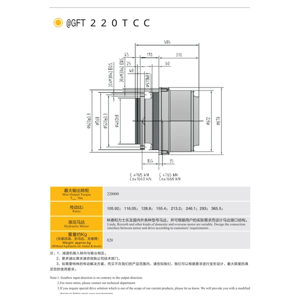 GFT 系列 · 行走减速器