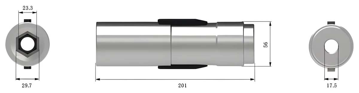 HQ56-406 (16-inch, 3-jaw chuck)