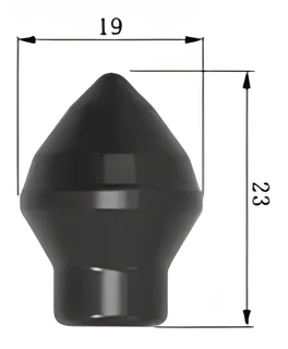 Cap carbide tip 19x23