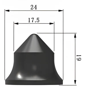 Cap carbide tip 24x61