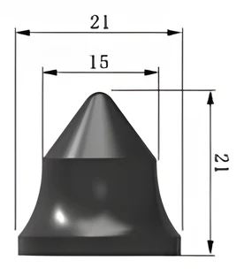 Cap carbide tip 21x51