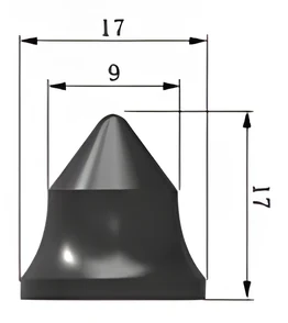 Cap carbide tip 17x41