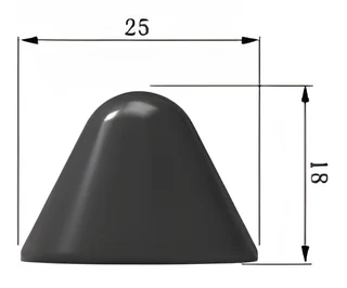 Cap carbide tip 25x18