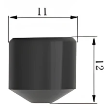 Cap carbide tip 11x12