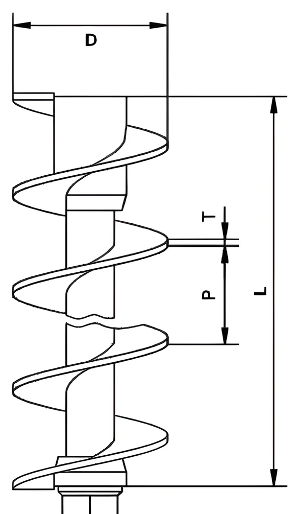 Hex-joint CFA rod — dimension drawing