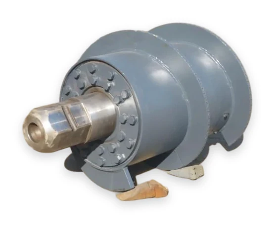 Shock absorber with spiral blade