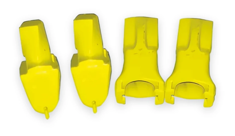 V19 flat teeth and holders