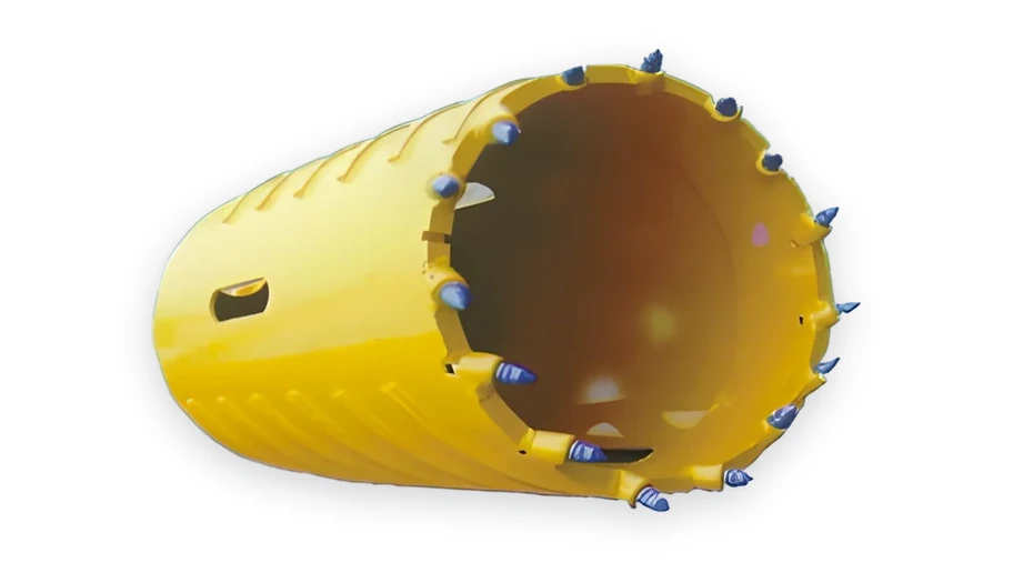 Core barrel with bullet teeth