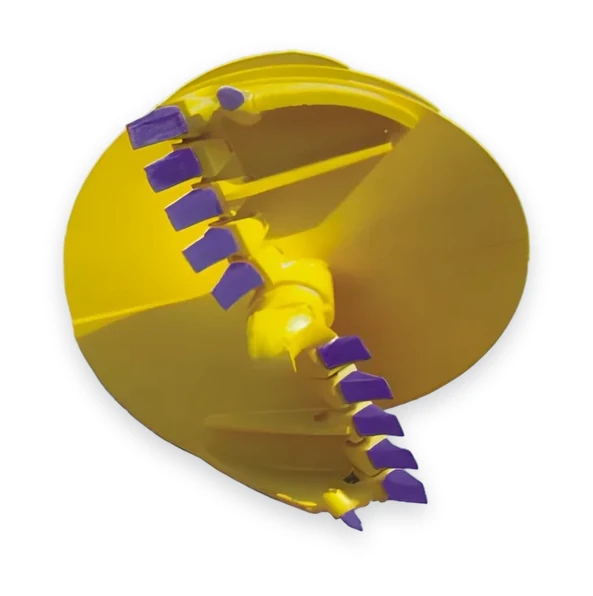 Double-cut soil auger