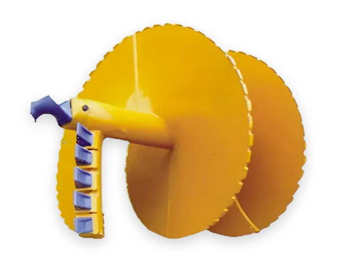 Single-cut soil auger, straight flight