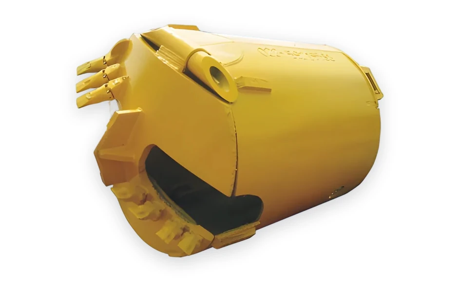 Tapered drilling bucket