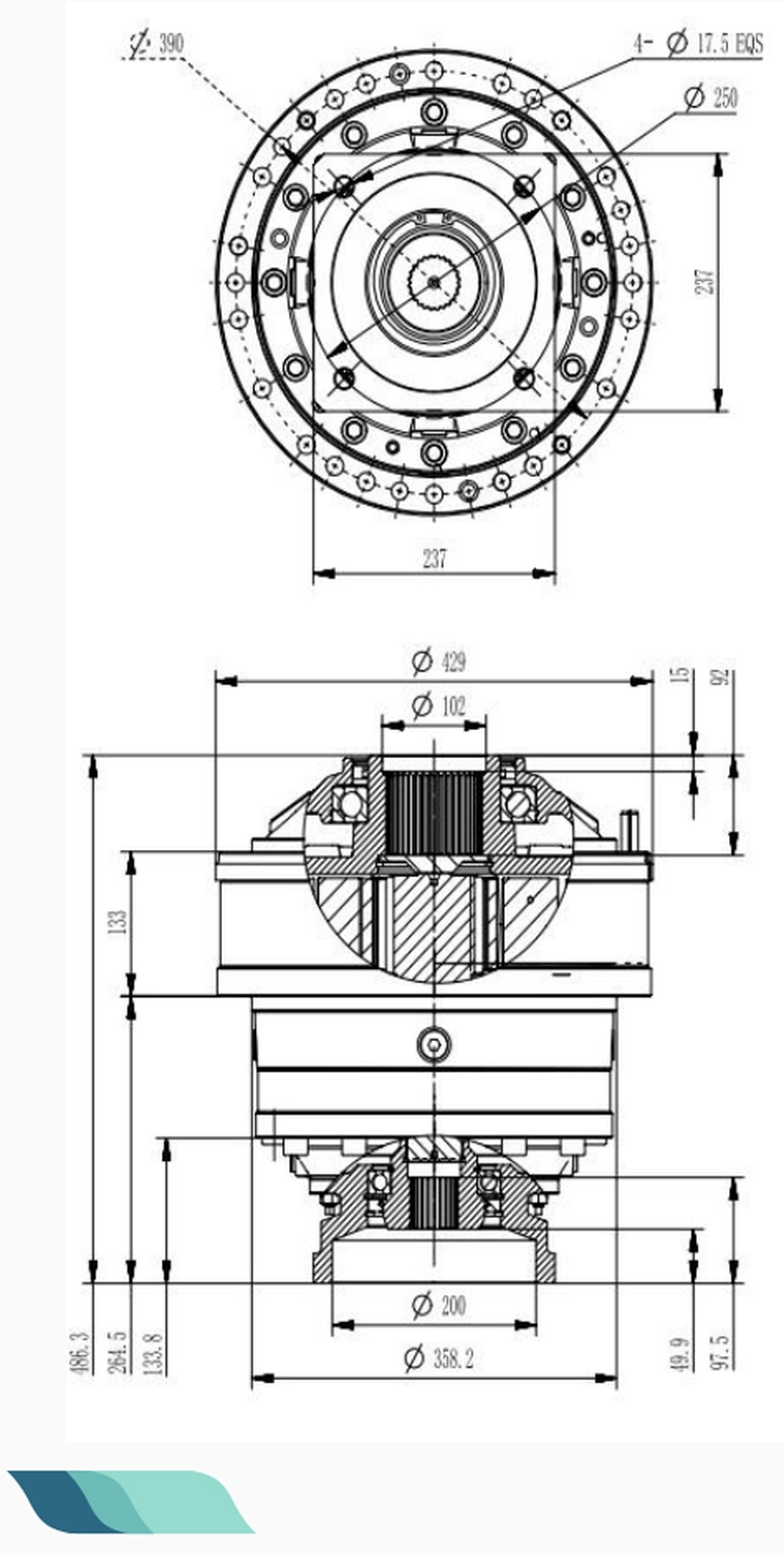 Rotary-head drive 311